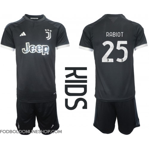 Juventus Adrien Rabiot #25 Tredje trøje Børn 2023-24 Kortærmet (+ Korte bukser)